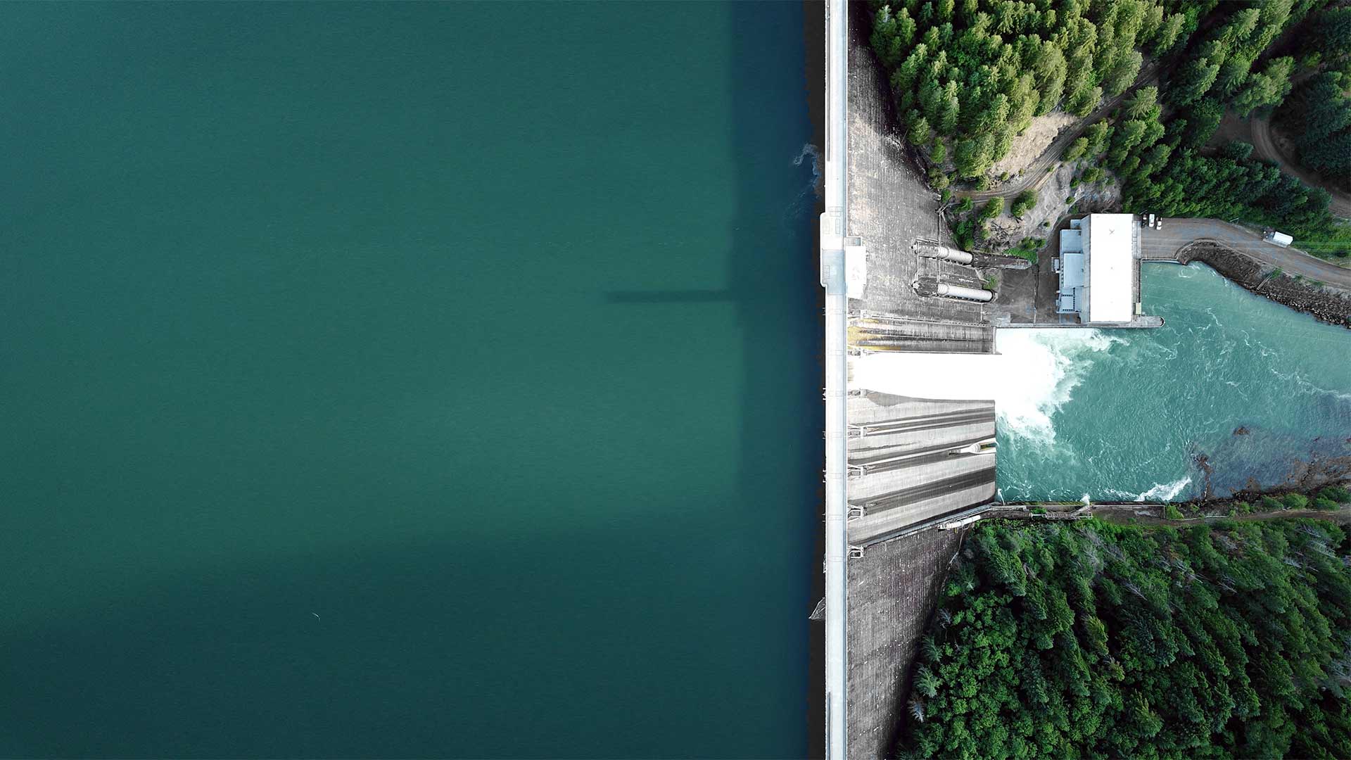 Top-view-of--a-dam